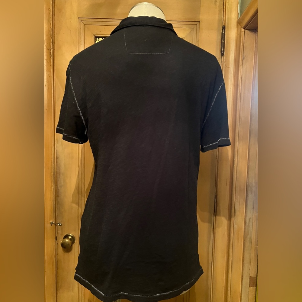 JOHN VARVATOS lightweight polo black M - Picture 5 of 8